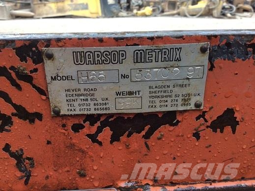 WARSOP METRIX H65 BLOCK CUTTER Muut koneet
