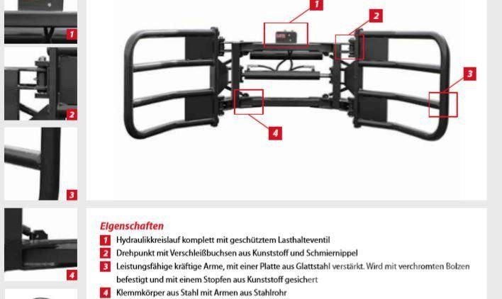 *Sonstige Stroh Rundballen Klammer Balenklemmen