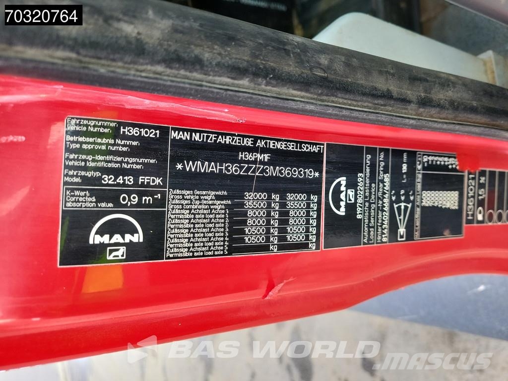 MAN TGA 35.D28 8X4 15m3 tipper Steel suspension Big-Ax Camiones bañeras basculantes o volquetes