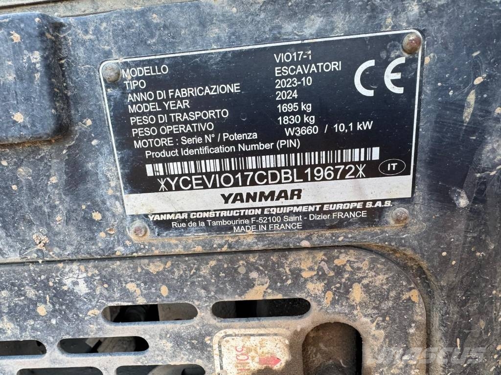 Yanmar Vio 17 Minigravere <7t