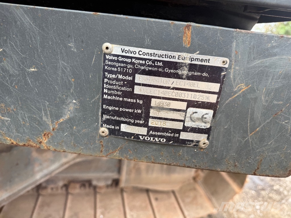 Volvo EC 140 EL Gravemaskiner på larvebånd