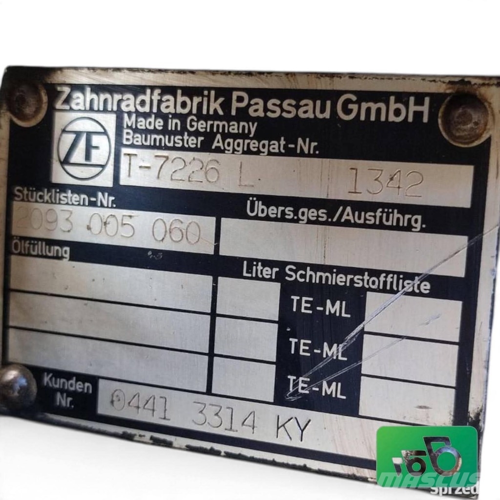 Deutz-Fahr Deutz-Fahr Agrotron T 7226 ZF transmission Transmission