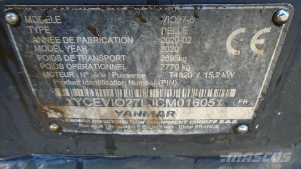 Yanmar Vio 27 Miniescavadeiras < 7t (Mini escavadeiras)