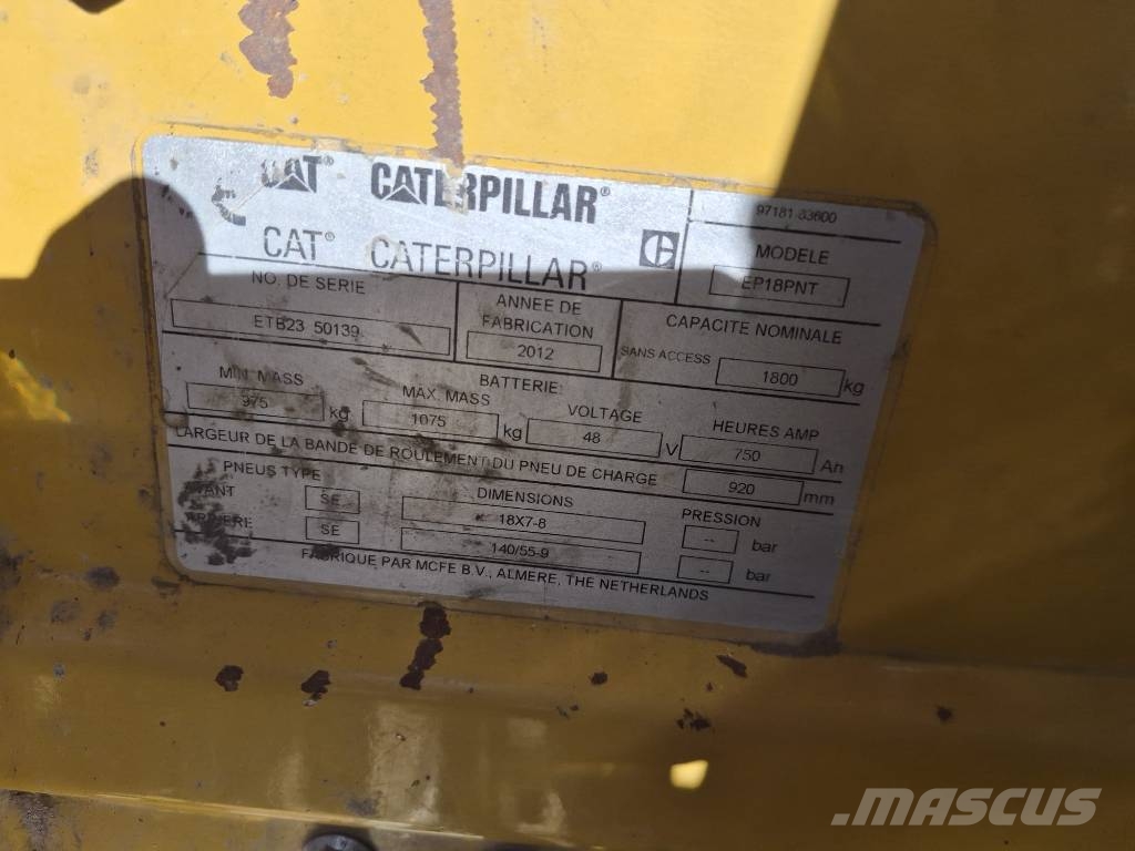 CAT EP18PNT Elektriniai šakiniai krautuvai