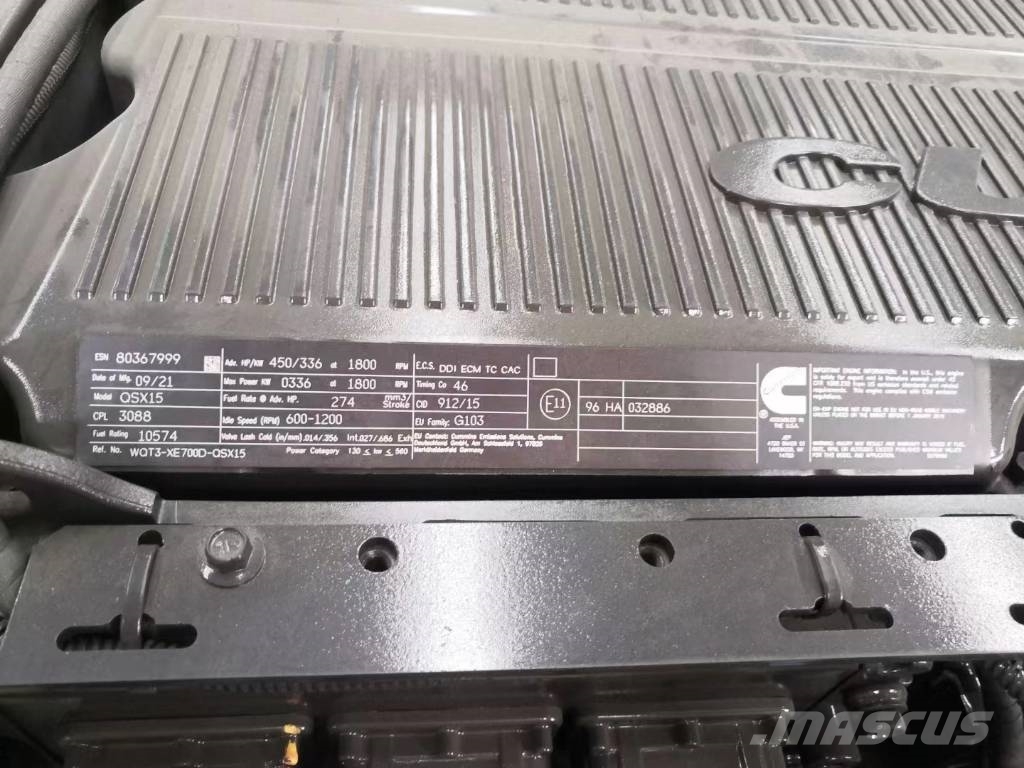 Cummins QSX15 CPL3088 Diesel motor Engines