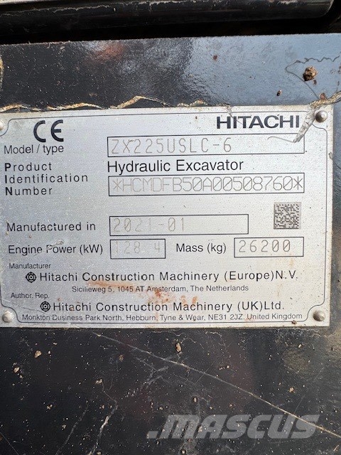 Hitachi ZX 225 US LC-6 Escavadeiras de esteiras