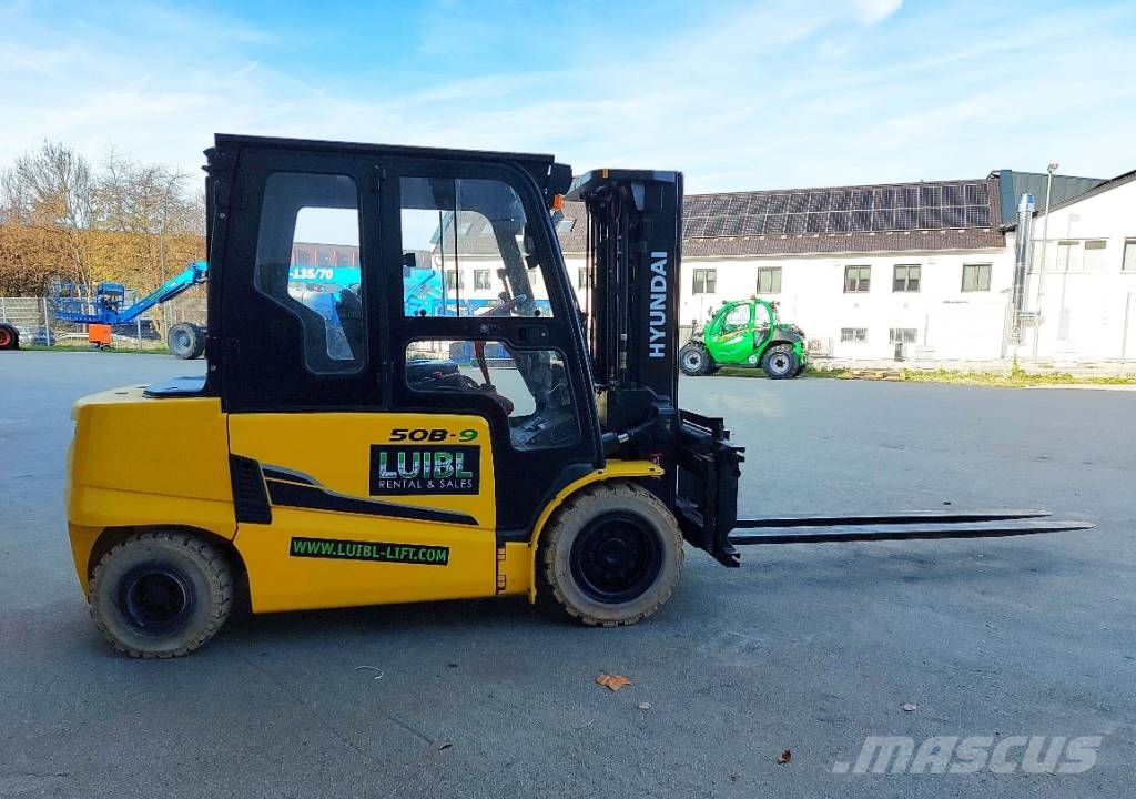 Hyundai 50 B-9, Gabelstapler, Vollkabine,Forklift 5t, 4,3m Elektrikli forkliftler