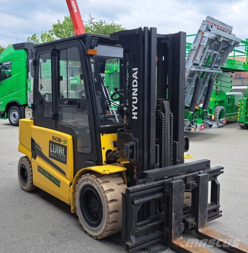 Hyundai 50 B-9, Gabelstapler, Vollkabine,Forklift 5t, 4,3m Elektrikli forkliftler