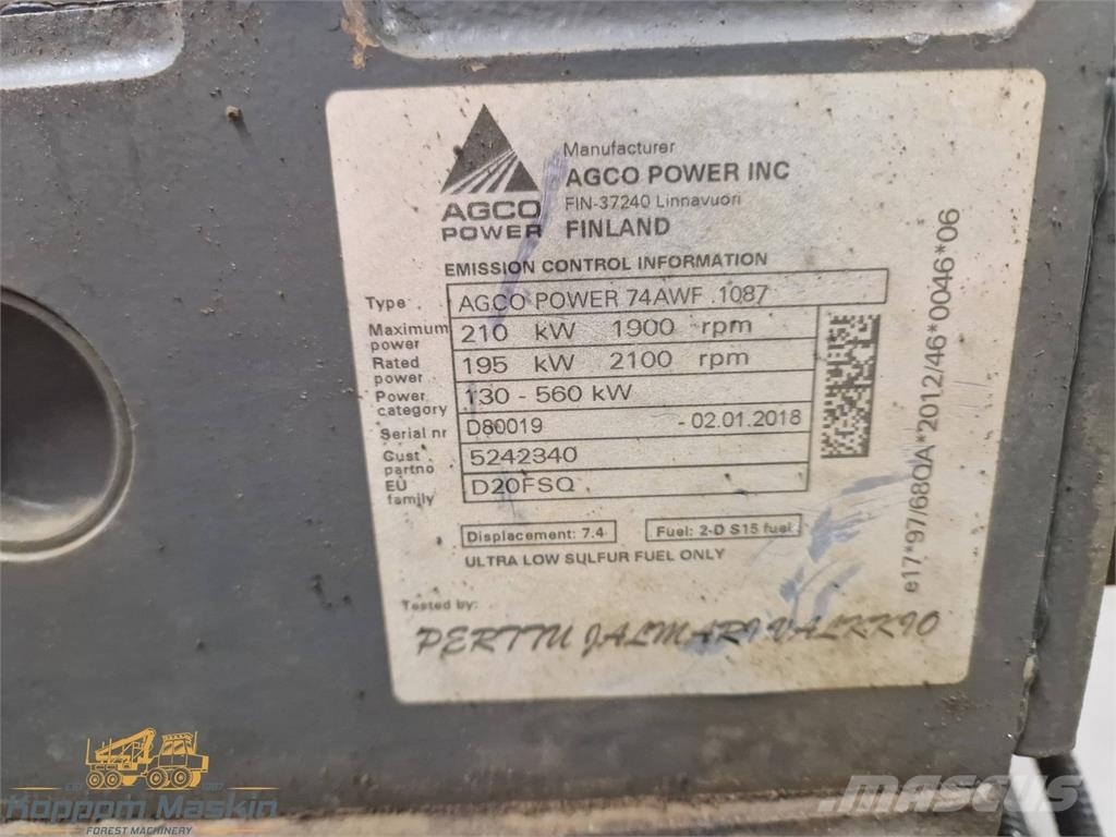 Agco POWER 74AWF Komatsu 895 Used/Beg 引擎/發動機