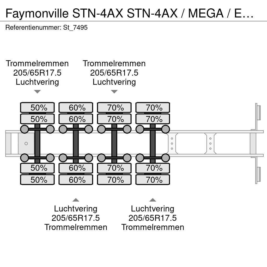 Faymonville STN-4AX STN-4AX / MEGA / EXTENDABLE / 76 cm. Low loader-semi-trailers