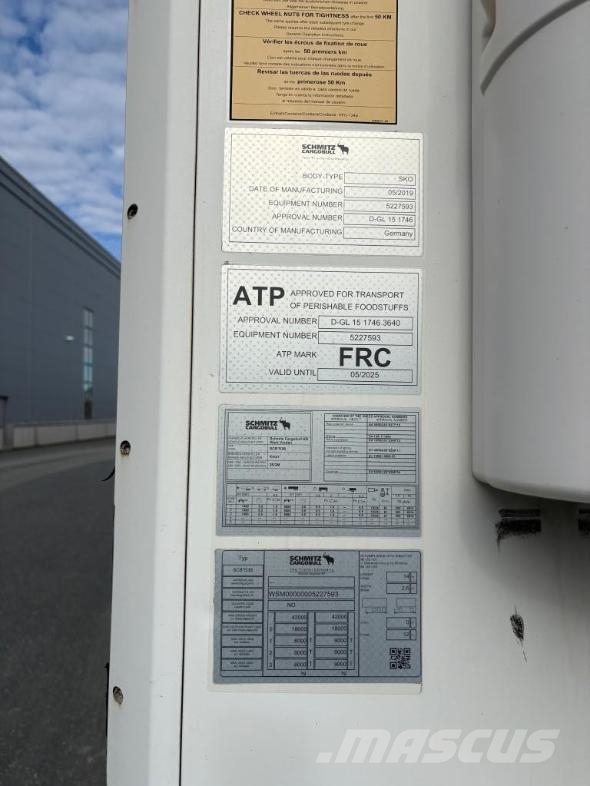 Schmitz Cargobull Trailer Reefer Flower Width & Dual Temp & Double S Temperature controlled semi-trailers