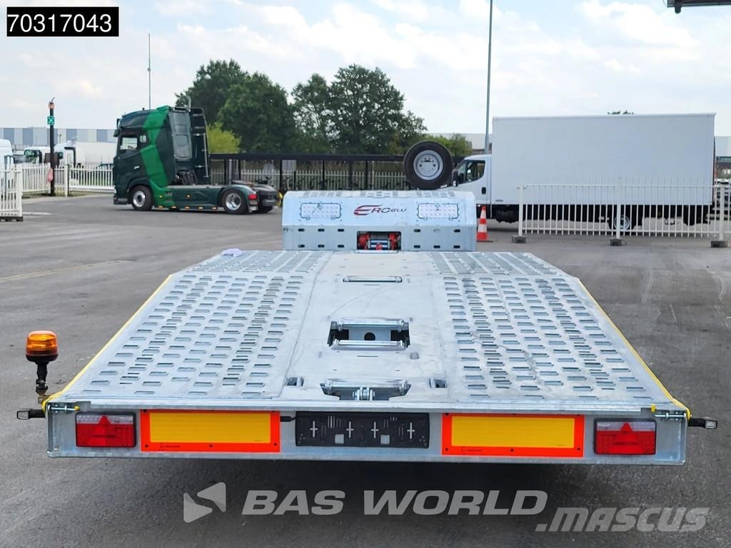 Eroglu 2 axles Trucktransporter SAF Winch Semirremolques para transporte de vehículos