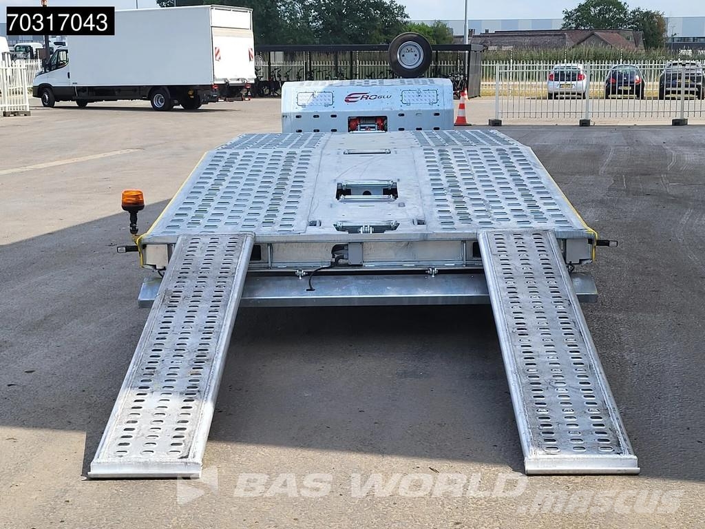 Eroglu 2 axles Trucktransporter SAF Winch Semirremolques para transporte de vehículos
