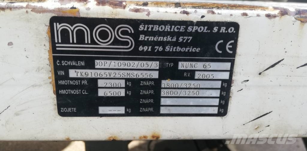 MOS NUNC 65 - nákladní traktorový cisternový přívě Tankwagen