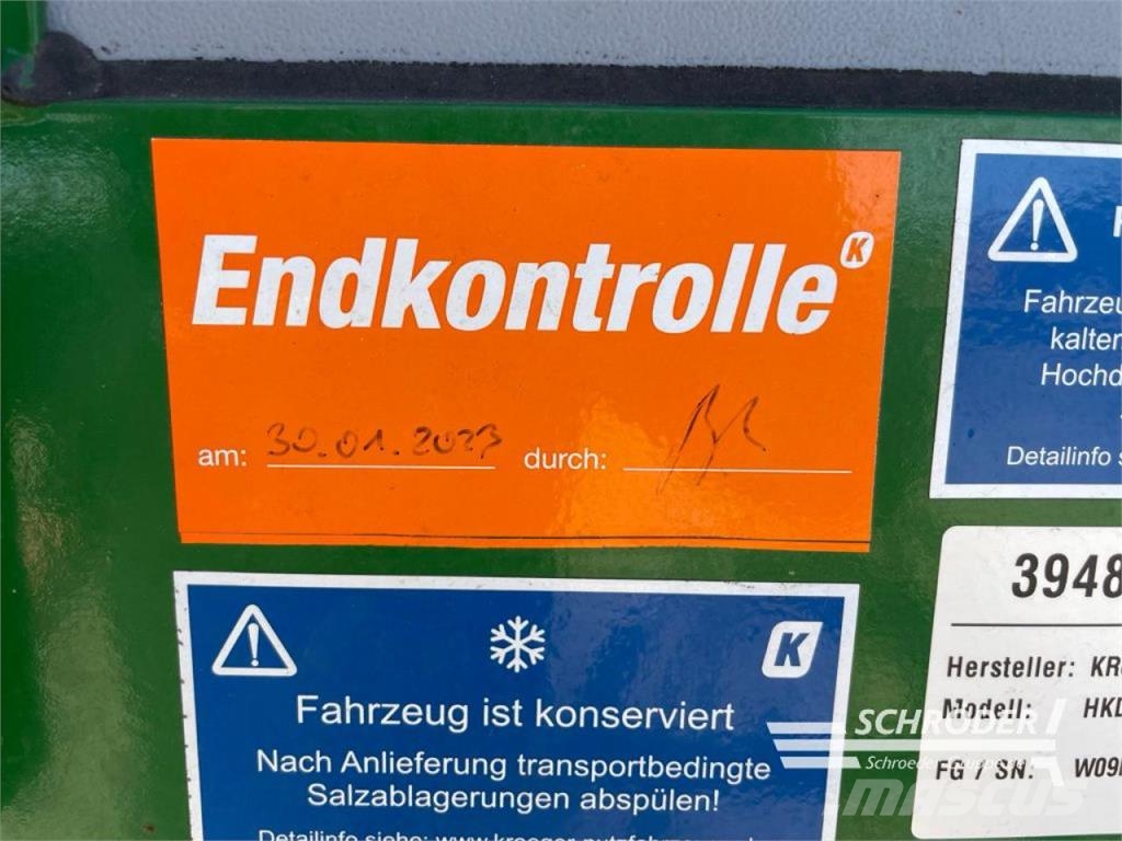 Kröger HKD 302 | SEITENBORDWÄNDE ALS PORTAL Remorque multi-usage
