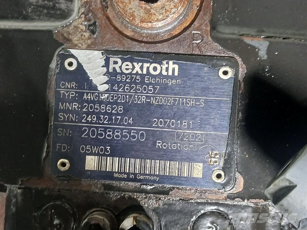Rexroth A4VG180EP2D1/32R-R902058628-Drive pump/Fahrpumpe Υδραυλικά