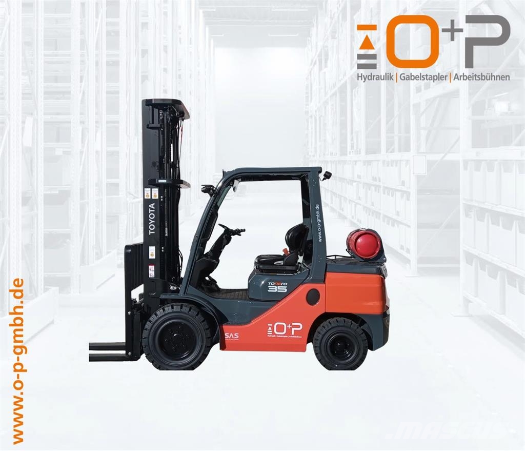 Toyota 02-8FGJF35 Περονοφόρα ανυψωτικά κλαρκ με φυσικό αέριο LPG