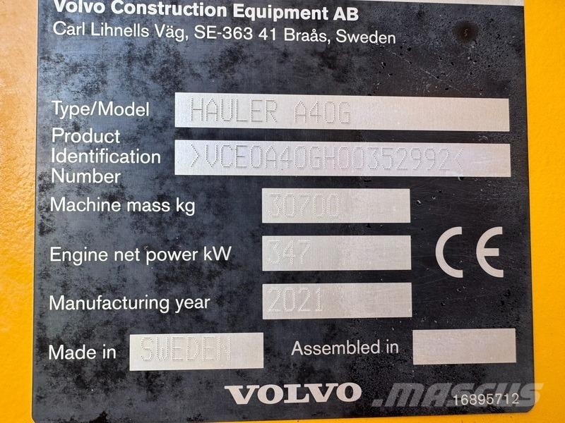 Volvo A 40 G Dumper - Knickgelenk