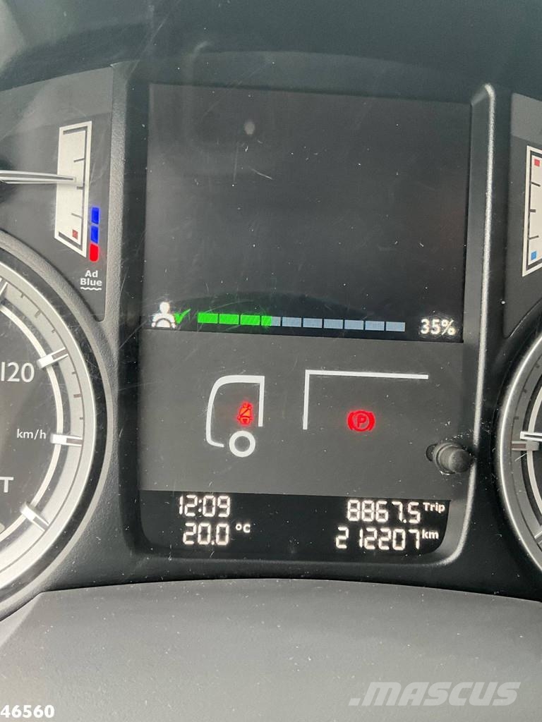 DAF FAN CF 290 Euro 6 Hiab 21 Tonmeter laadkraan 폐기물 수거 트럭