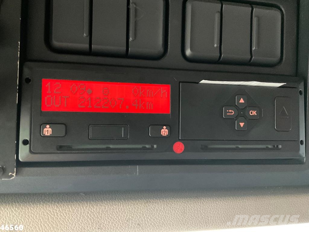 DAF FAN CF 290 Euro 6 Hiab 21 Tonmeter laadkraan 폐기물 수거 트럭