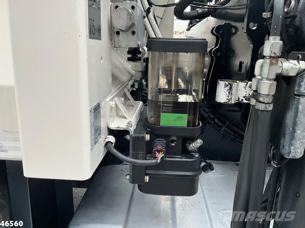 DAF FAN CF 290 Euro 6 Hiab 21 Tonmeter laadkraan 폐기물 수거 트럭