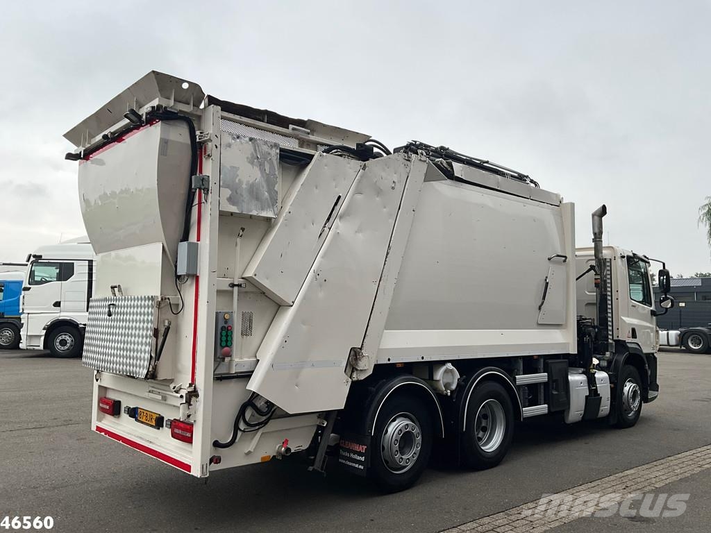 DAF FAN CF 290 Euro 6 Hiab 21 Tonmeter laadkraan 폐기물 수거 트럭