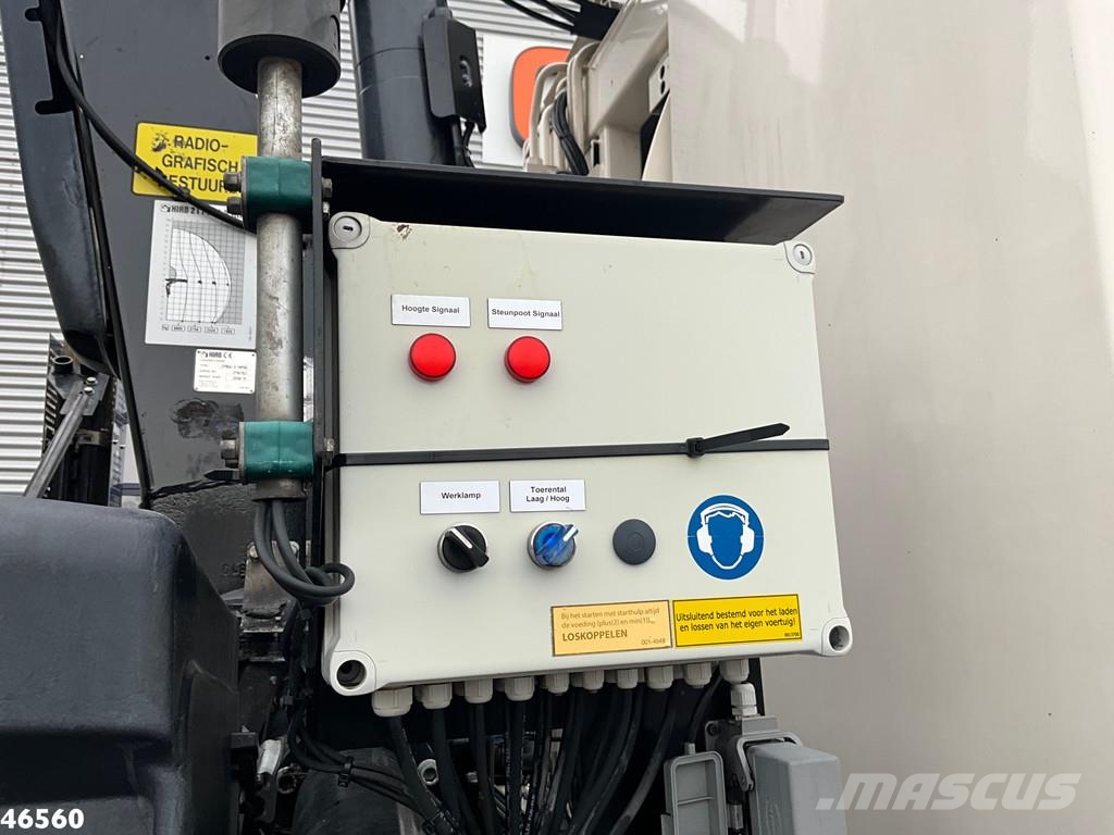 DAF FAN CF 290 Euro 6 Hiab 21 Tonmeter laadkraan 폐기물 수거 트럭