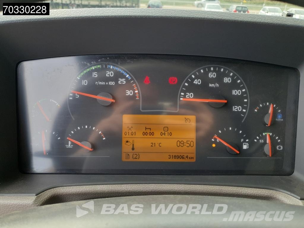 Volvo FL 280 4X2 18tons truck HMF 1120K-RC Crane Kran Fu 平板栏板货车