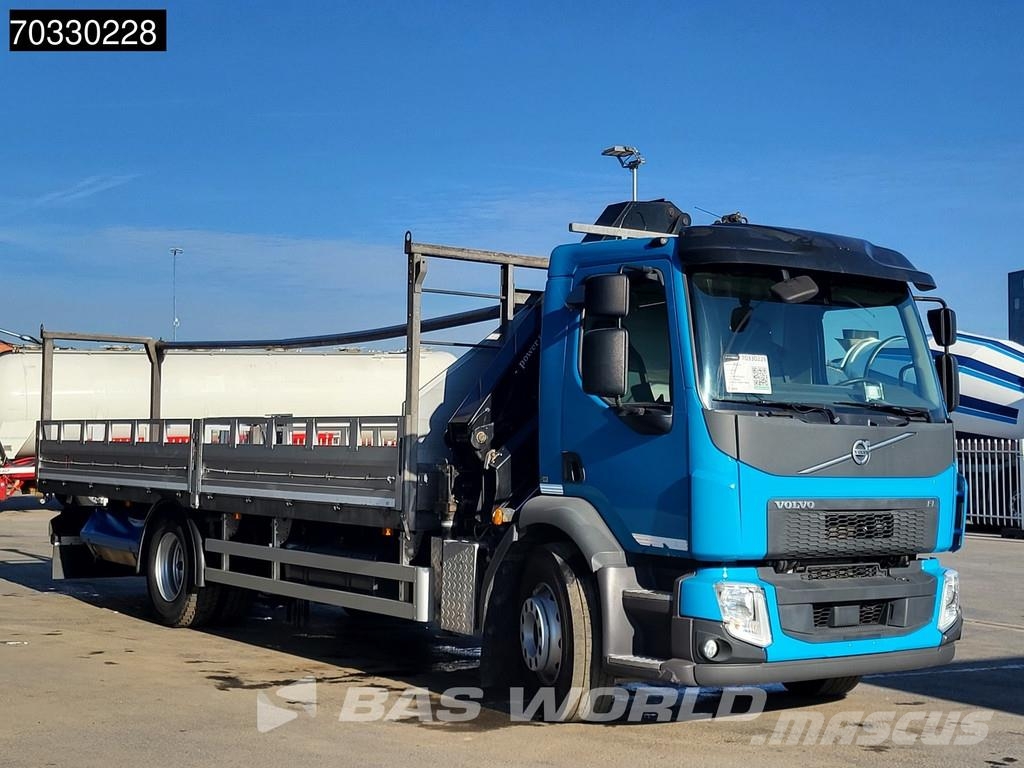 Volvo FL 280 4X2 18tons truck HMF 1120K-RC Crane Kran Fu Camiones de cama baja