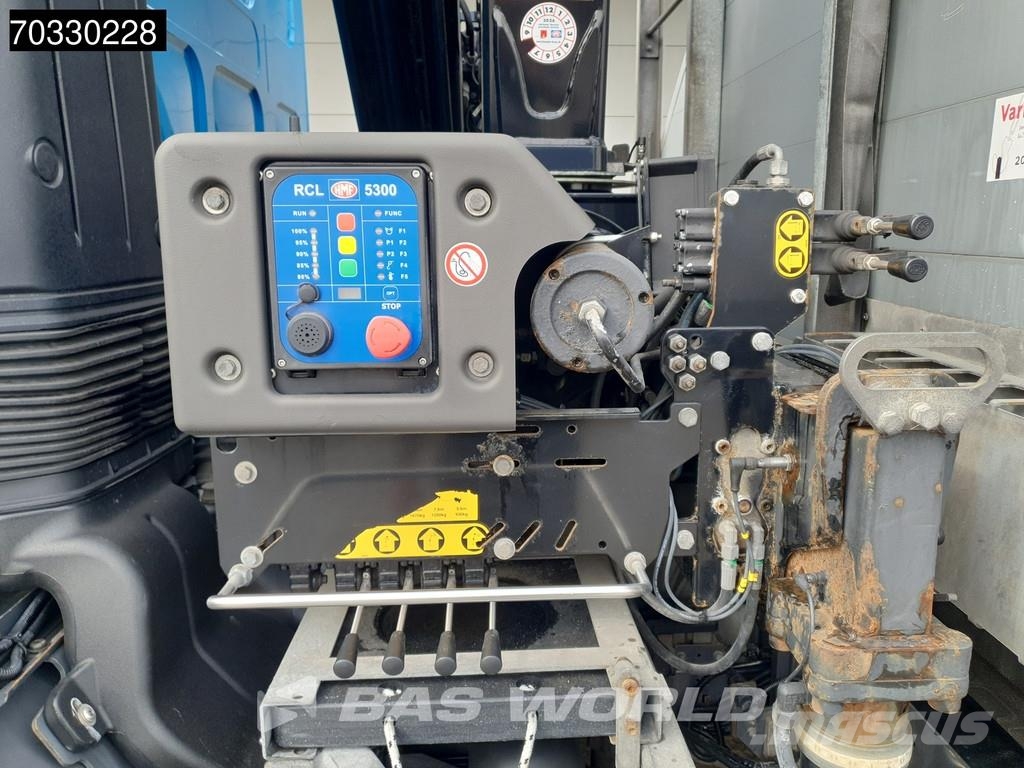 Volvo FL 280 4X2 18tons truck HMF 1120K-RC Crane Kran Fu 平板栏板货车