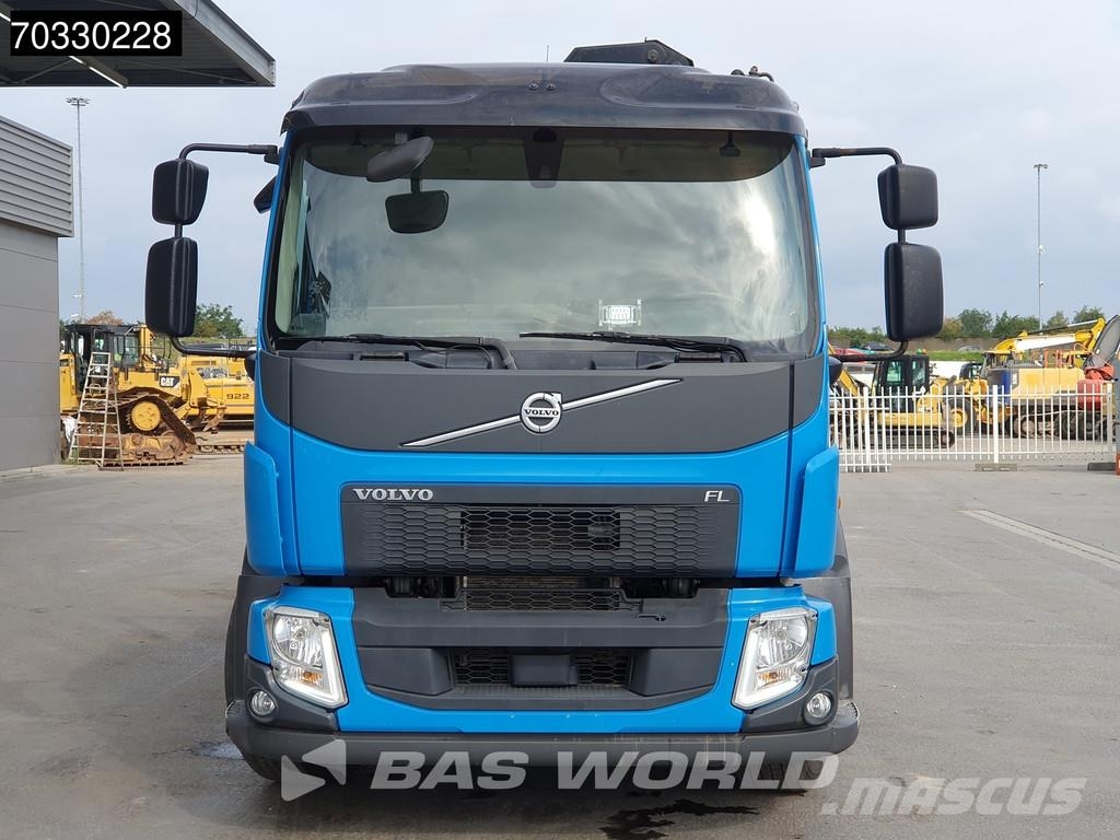 Volvo FL 280 4X2 18tons truck HMF 1120K-RC Crane Kran Fu 平板栏板货车