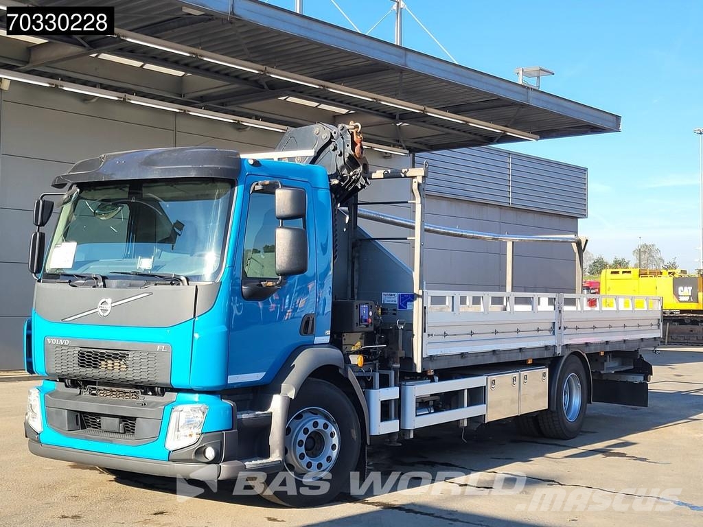 Volvo FL 280 4X2 18tons truck HMF 1120K-RC Crane Kran Fu Camiones de cama baja