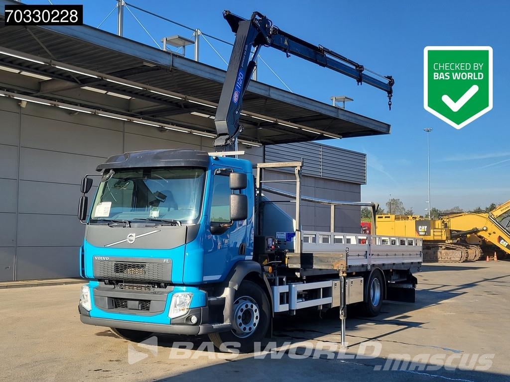 Volvo FL 280 4X2 18tons truck HMF 1120K-RC Crane Kran Fu Platte bakwagens