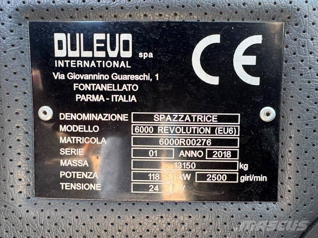 Dulevo 6000 Combi Spazzatrici