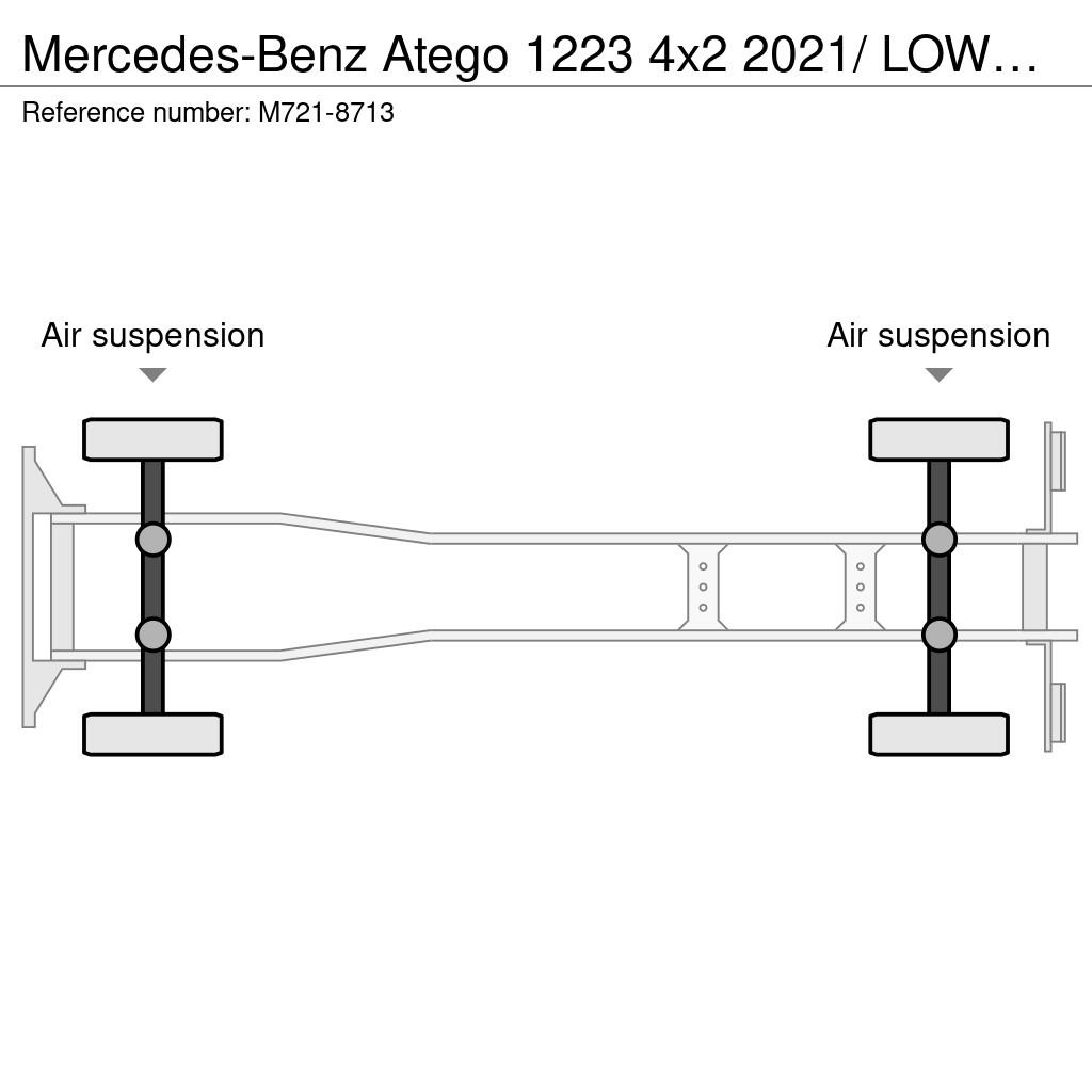 Mercedes-Benz Atego 1223 4x2 2021/ LOW MILEAGE شاحنات ذات هيكل صندوقي