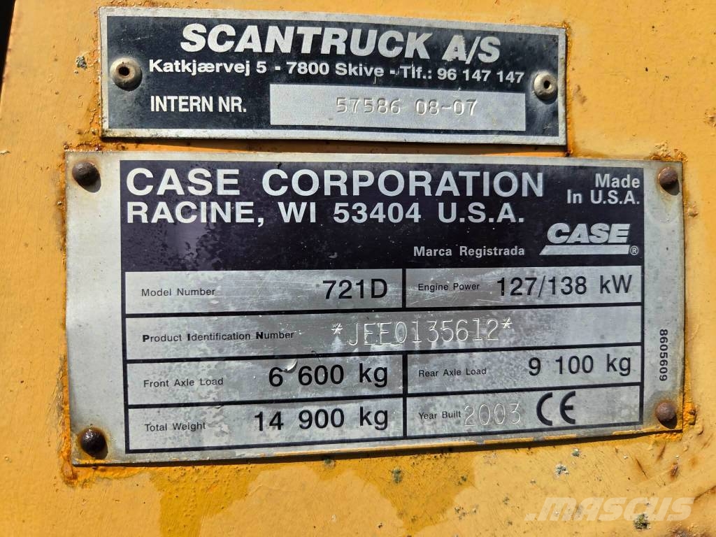 CASE 721 D Hjullastare
