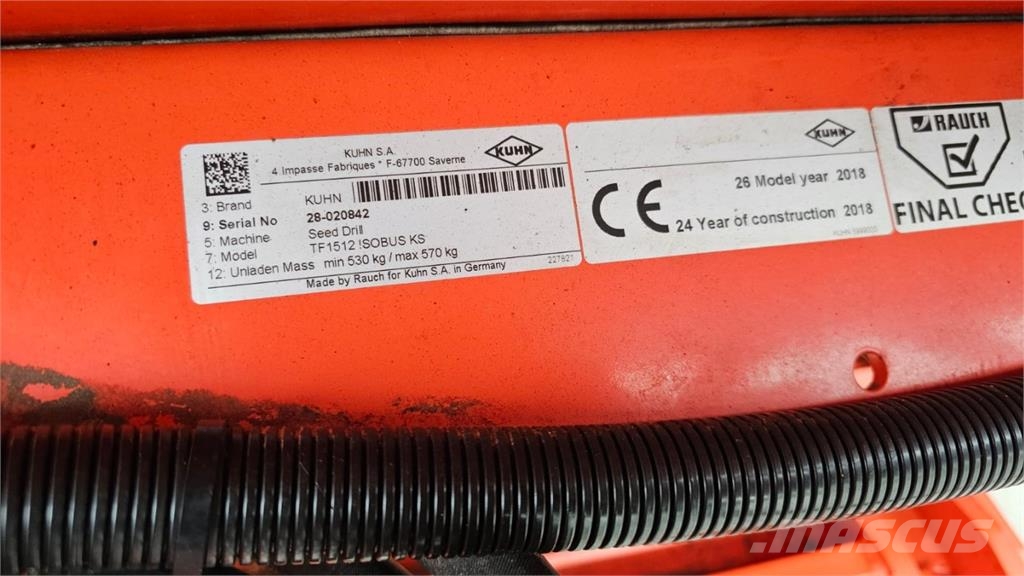 Kuhn Maxima 3 TIL E mit Fronttank Precisiezaaimachines