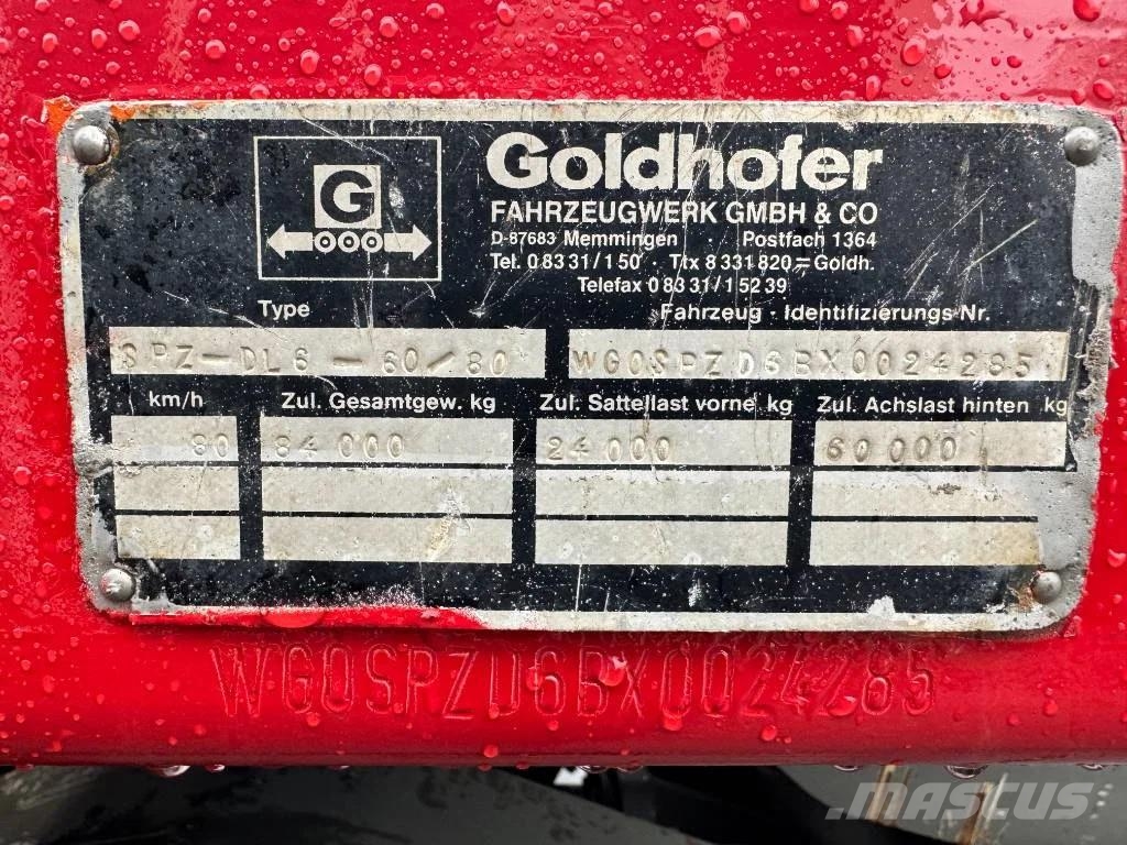 Goldhofer SPZ-DL6-60/80 Overige opleggers