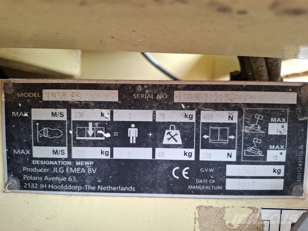 JLG ES 1930 Piattaforme a pantografo