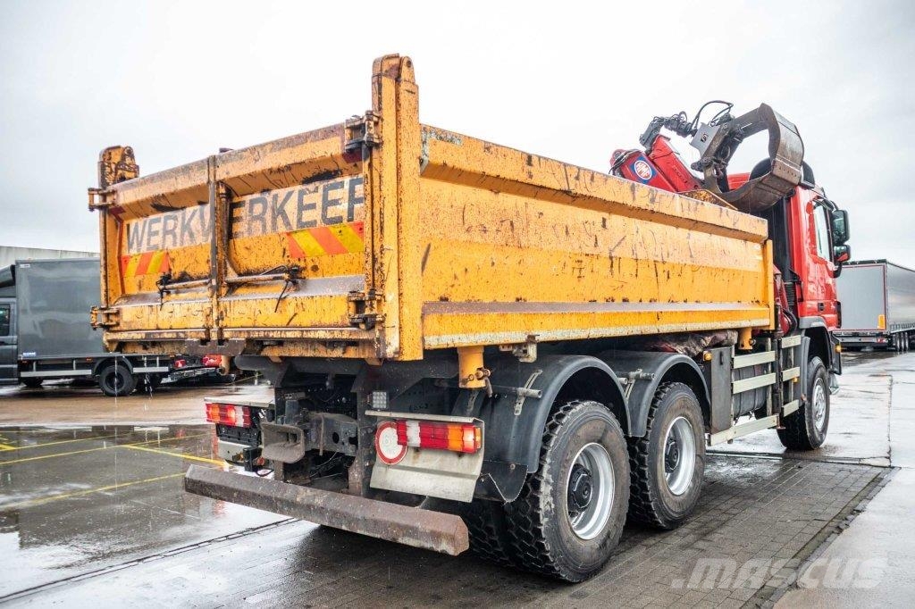 Mercedes-Benz ACTROS 3344 AK-MP3 + HMF1643 Z2 Самоскиди