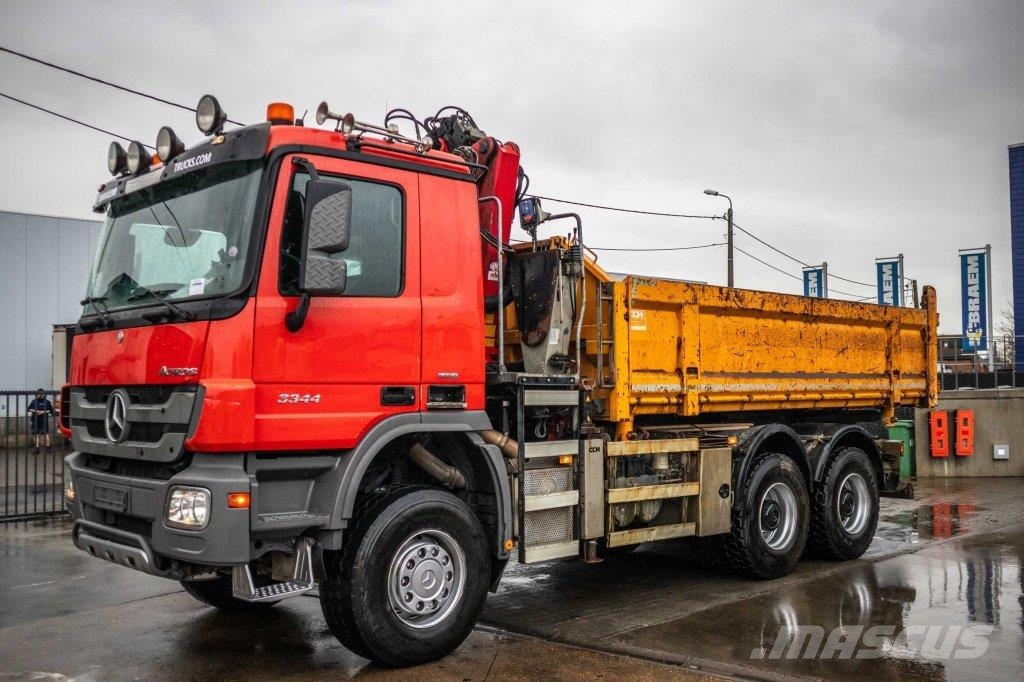 Mercedes-Benz ACTROS 3344 AK-MP3 + HMF1643 Z2 Самоскиди