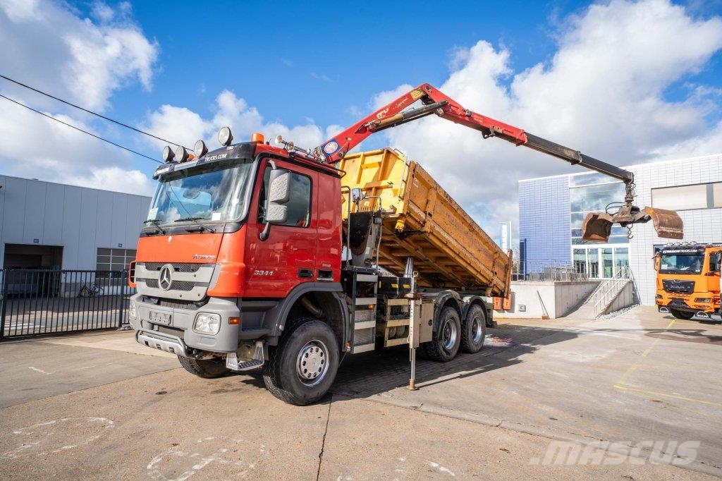 Mercedes-Benz ACTROS 3344 AK-MP3 + HMF1643 Z2 Самоскиди