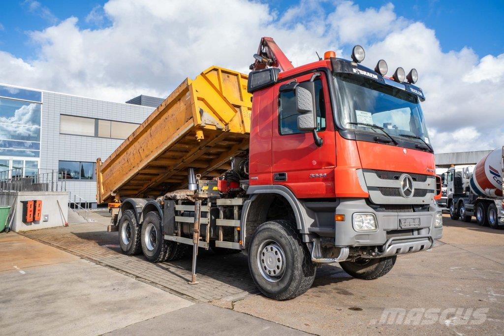 Mercedes-Benz ACTROS 3344 AK-MP3 + HMF1643 Z2 Самоскиди