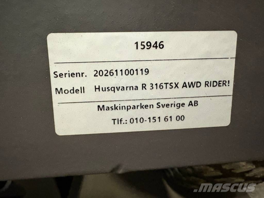 Husqvarna Rider R 316 TXS ركوب الحشائش