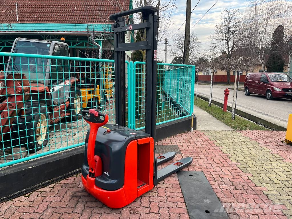 Linde L 14 V-3816 OB 보행식 리치 지게차