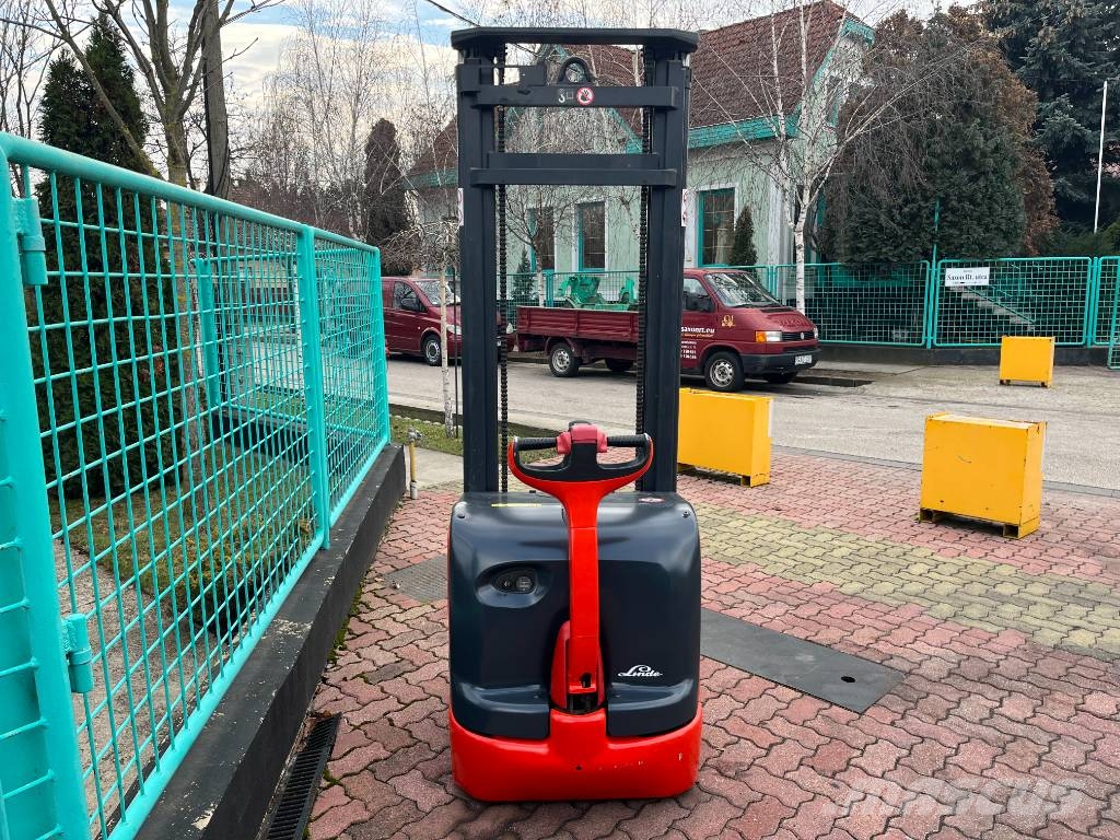 Linde L 14 V-3816 OB 보행식 리치 지게차