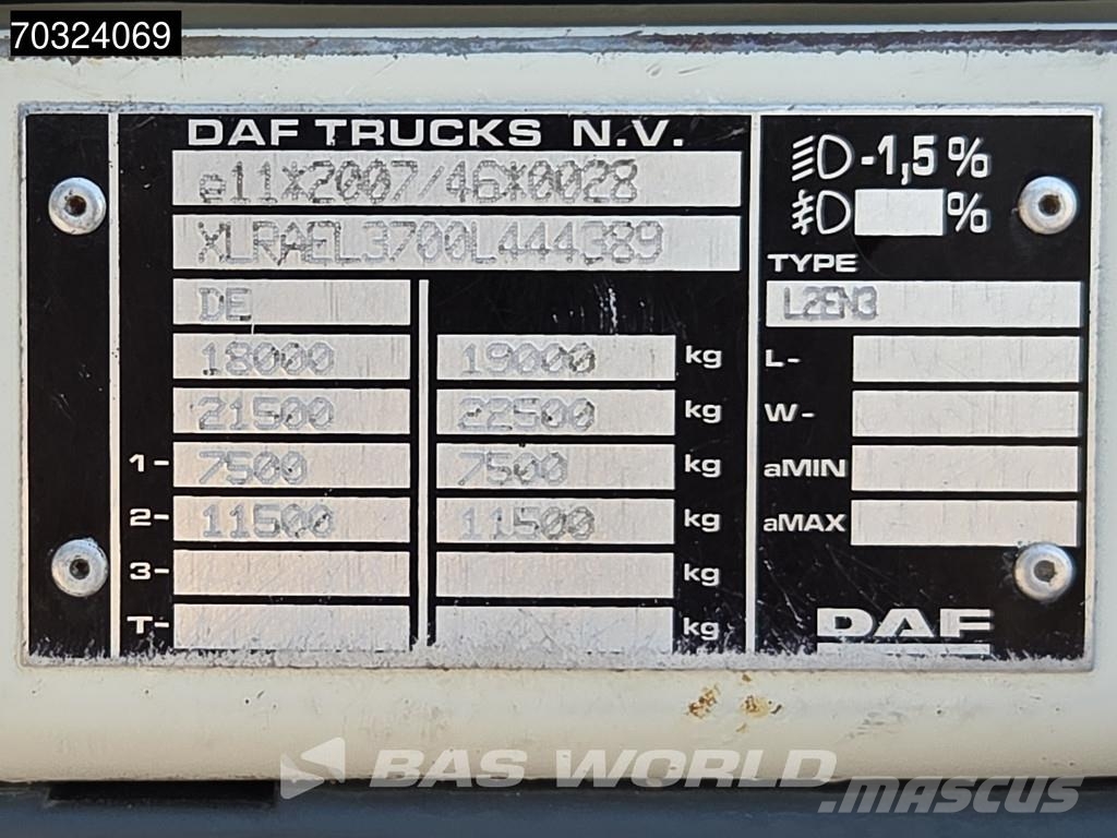 DAF LF 310 4X2 Portacontenedores Meiller AK 12 MT Auto شاحنات لوادر