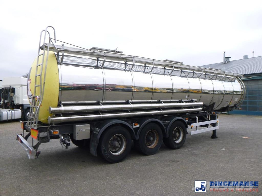 Van Hool Chemical tank inox 30 m3 / 1 comp Cisternové návesy