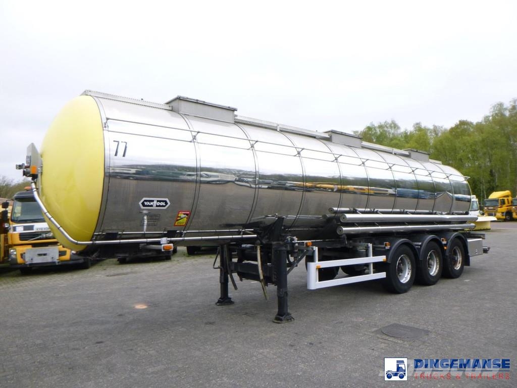 Van Hool Chemical tank inox 30 m3 / 1 comp Cisternové návesy