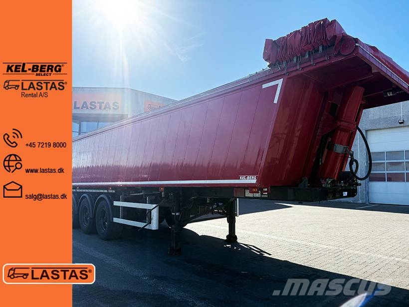 Kel-Berg 4 axle Tipper / Alukastenmulde Kipper 37m3 Semi-reboques basculantes